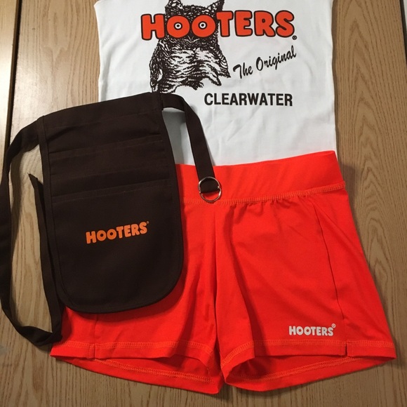 New Hooters Girl Uniform Bundle Tank Shorts Money Pouch Size XS/XXS - Picture 3 of 15